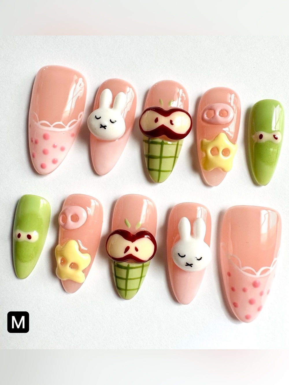 Miffy Bunny Press On Nails